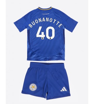 Leicester City Facundo Buonanotte #40 Hemmakläder Barn 2024-25 Kortärmad (+ Korta byxor)